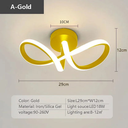 Simple LED Ceiling Lamp - Sleek Linear Light Fixture