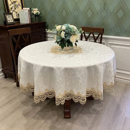 Elegant Floral Pattern Table Cover