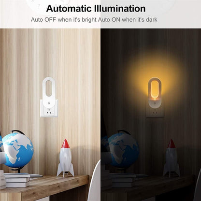Automatic LED Nightlight Energy Saving Plug Socket