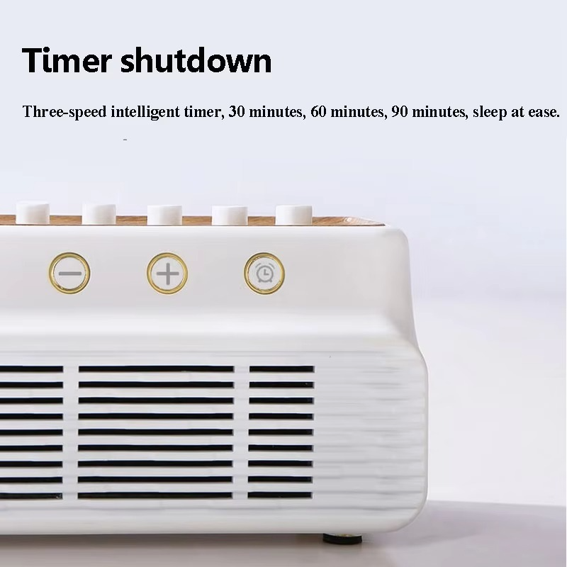 Compact Wireless Sound Machine with Bluetooth and Timer