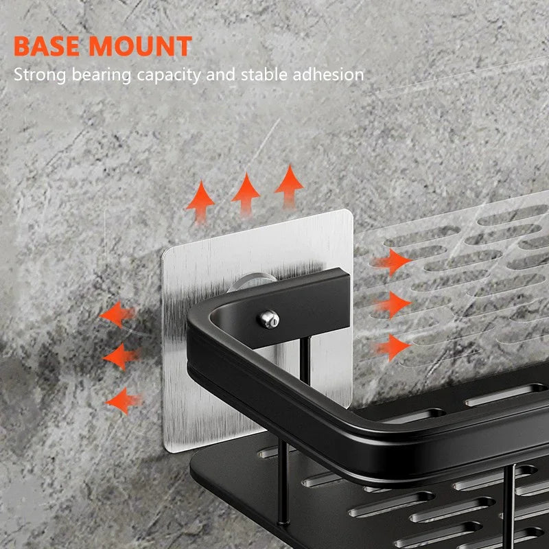 Space-Saving Bathroom Corner Storage Shelf