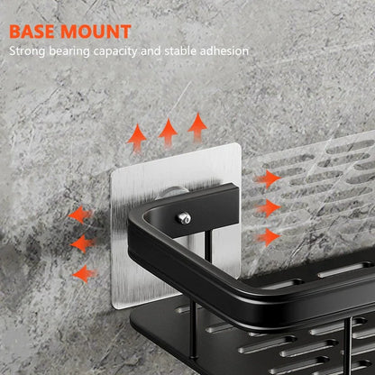 Space-Saving Bathroom Corner Storage Shelf