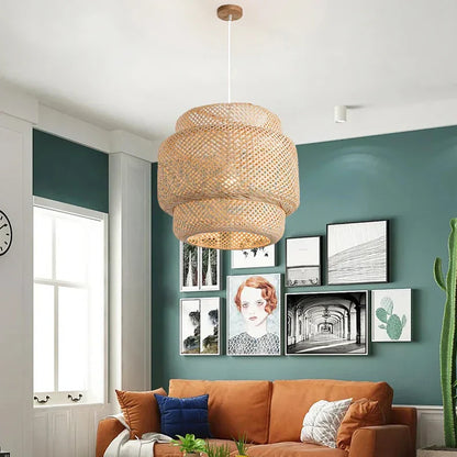Natural Bamboo Hanging Lamp