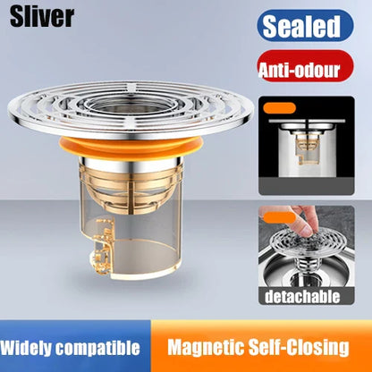 Easy Clean Magnetic Bath Drain Cover