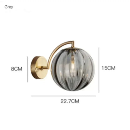 Vibrant Glass Contemporary Wall Light