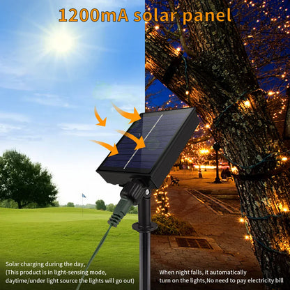 Outdoor Solar Fairy Lights 100M Waterproof Extra Bright LEDs - Cofik