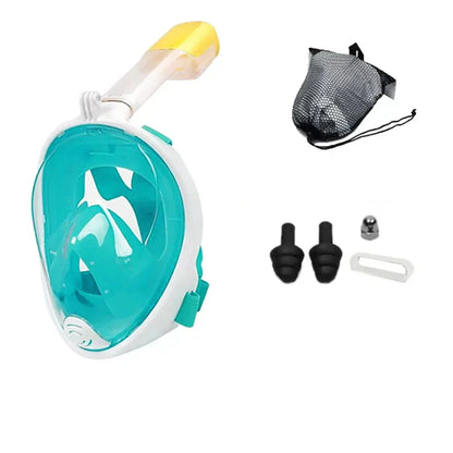 Clear View Full Face Snorkeling Mask for Kids and Adults
