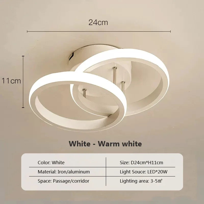 Bright LED Ceiling Lamp - Adjustable Indoor Light Fixtures