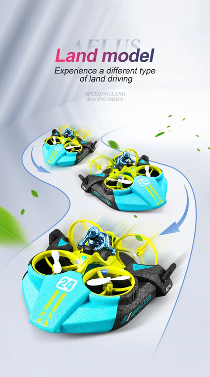 Remote Control 3 in 1 Amphibious Car Boat Toy