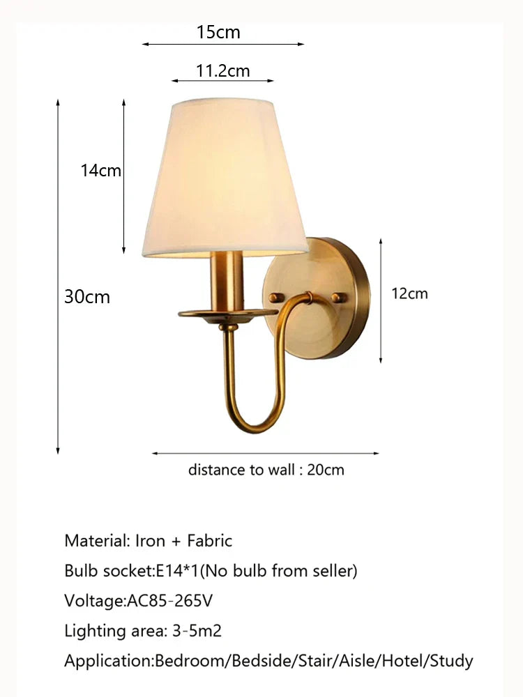 Classic Textile Wall Light