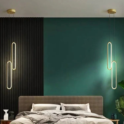 Stylish Black Gold Pendant Lighting Fixture - Cofik