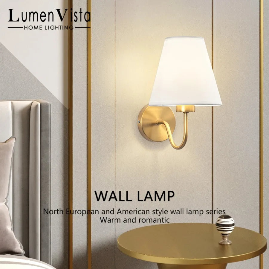 Stylish LED Textile Wall Light
