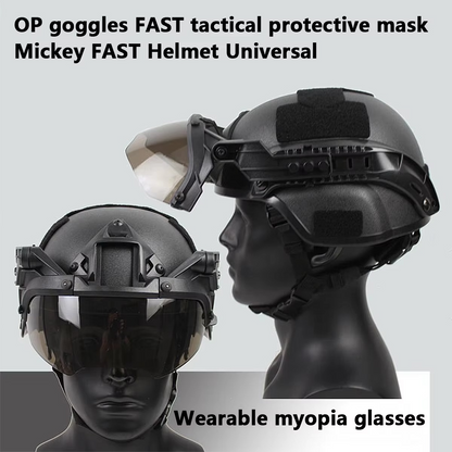 Cofik | Custom Fit Military Helmet with Fogproof Removable Goggles