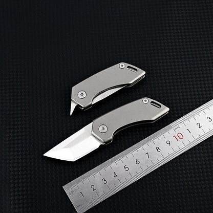 Durable Titanium Alloy Pocket Knife Keychain