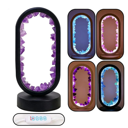 Purple Gemstone Table Lamp