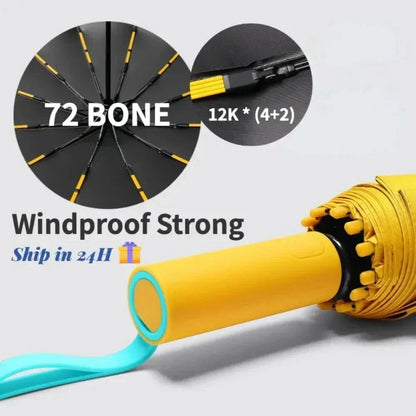Compact Rainproof Folding Umbrella