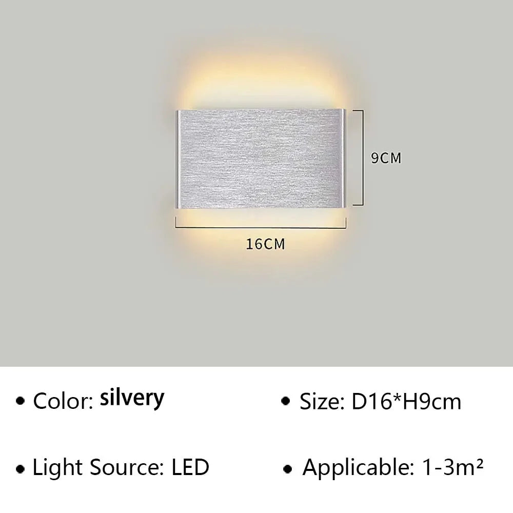 Contemporary LED Wall Light with Soft Warm Glow