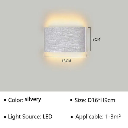 Contemporary LED Wall Light with Soft Warm Glow
