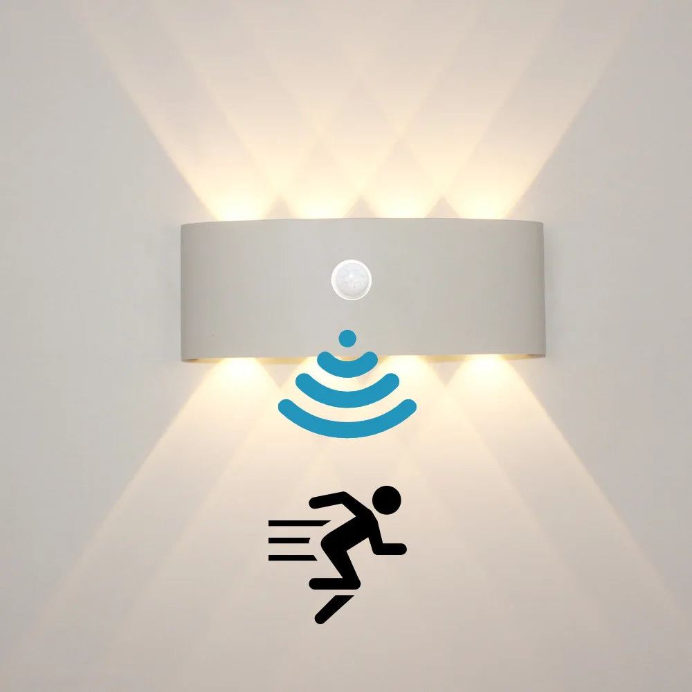 Outdoor LED Wall Light Motion Sensor Waterproof Sconce