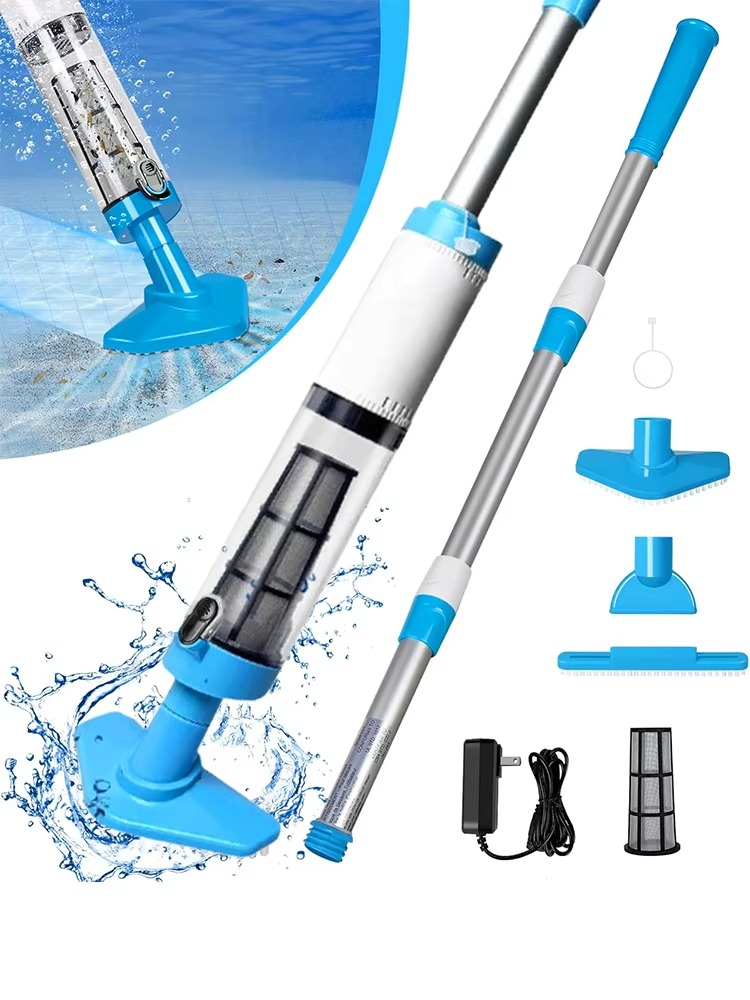 Portable Rechargeable Pool Vacuum Cleaner with 3-in-1 Function - Cofik