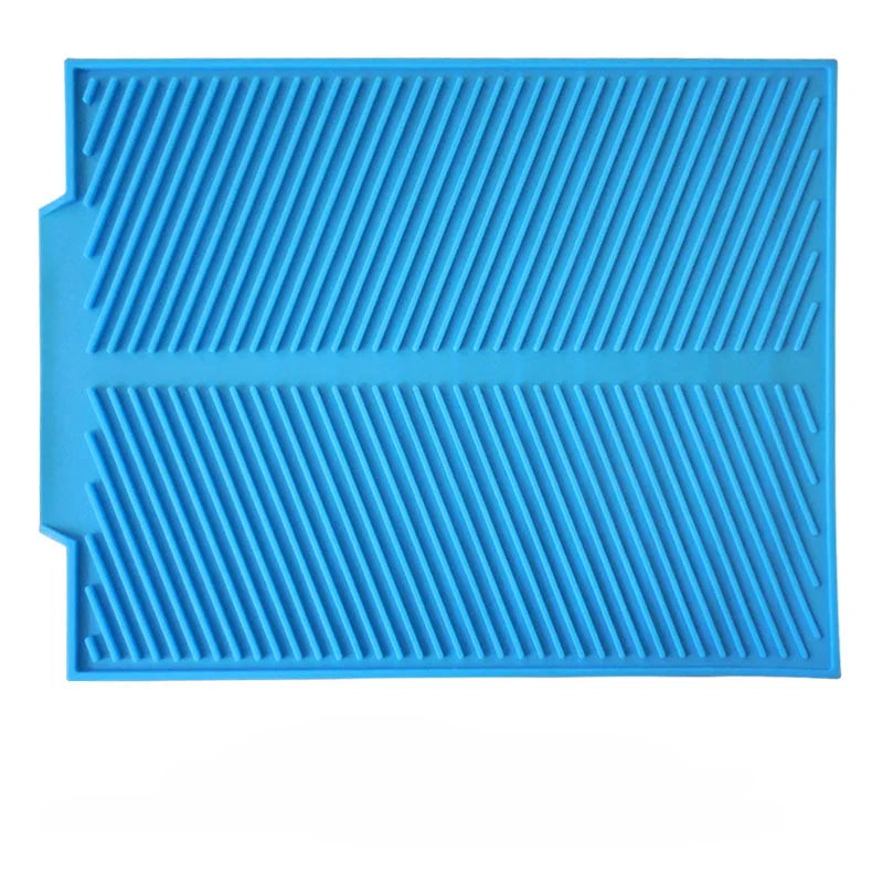 Soft Silicone Kitchen Drying Mat with Non Slip Backing