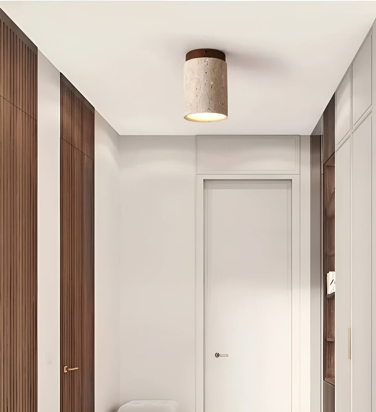Elegant Natural Stone LED Ceiling Light