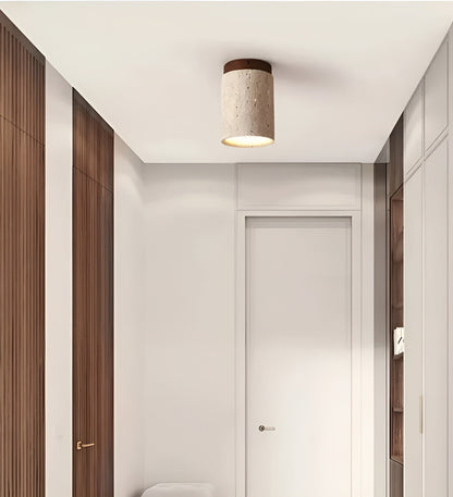 Elegant Natural Stone LED Ceiling Light