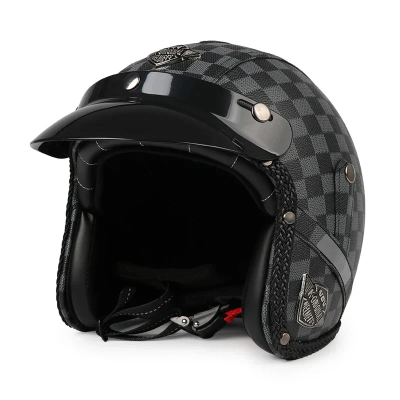 Classic Open Face Motorcycle Helmet Kael