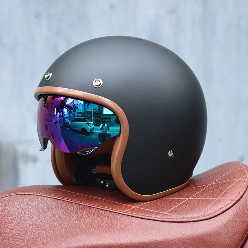 Classic Open Face Motorcycle Helmet - Valor