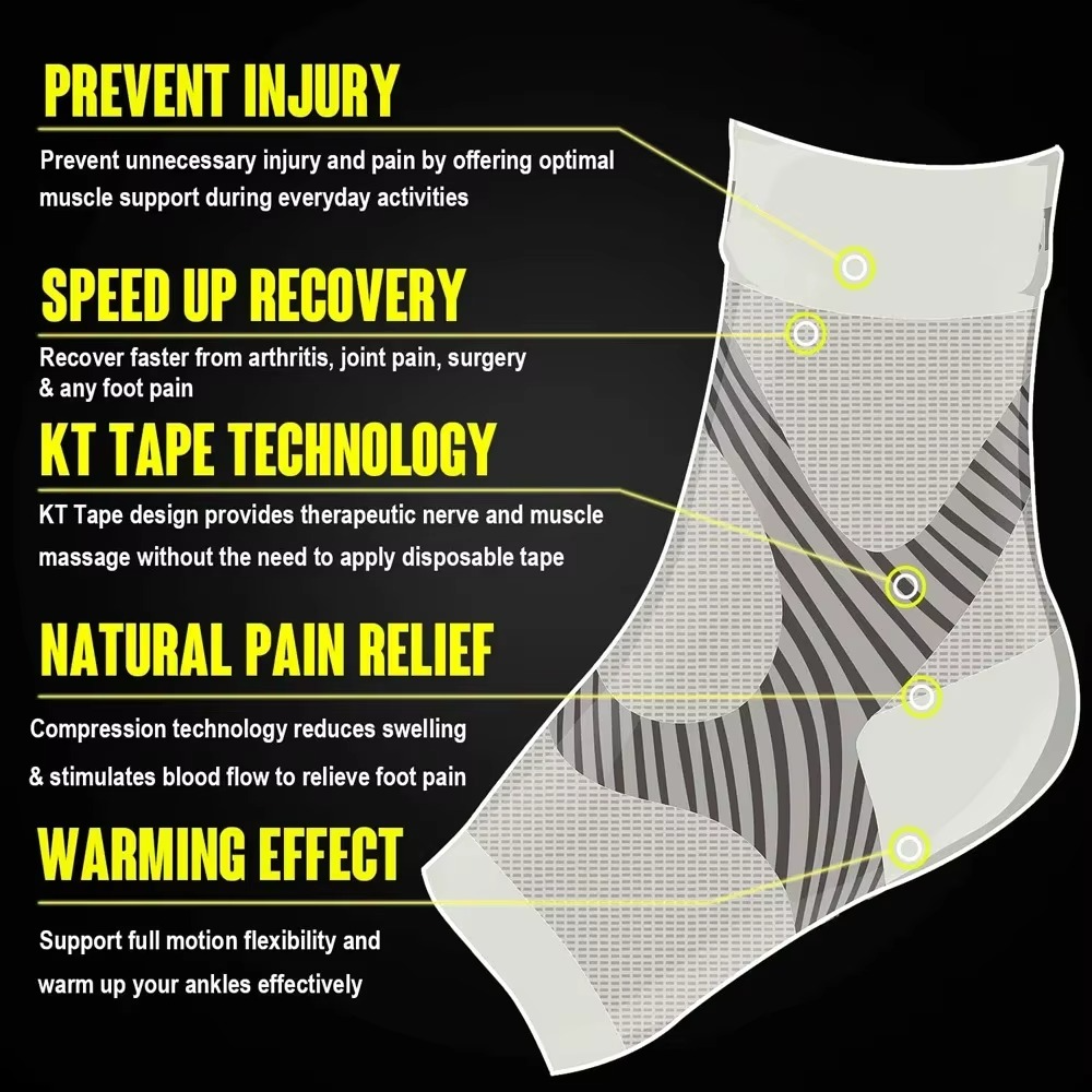 Relief Foot Compression Socks for Heel Pain Support
