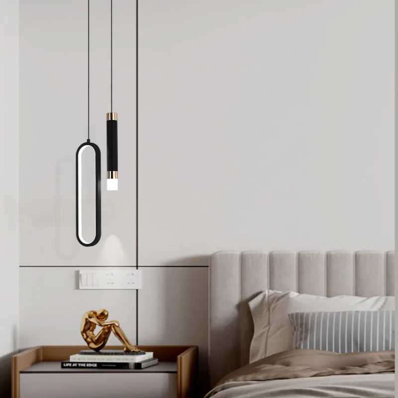 Sleek Contemporary LED Hanging Light Fixture