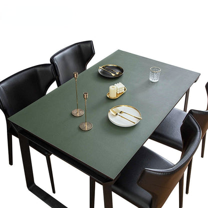 Waterproof Faux Leather Table Cover Mat