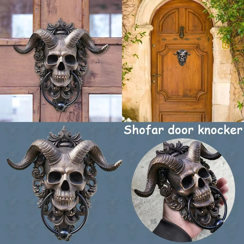Dark Skull Decorative Door Knocker
