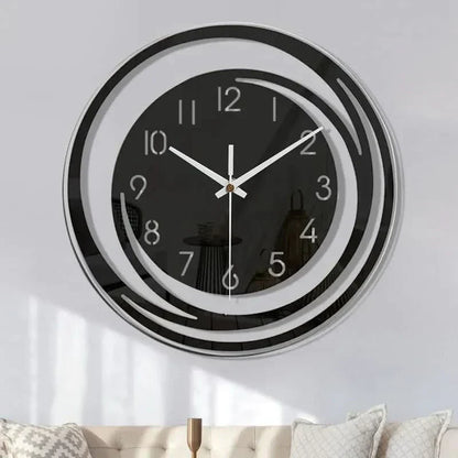 Simple Black Wall Clock – Minimalist Home Decor - Cofik