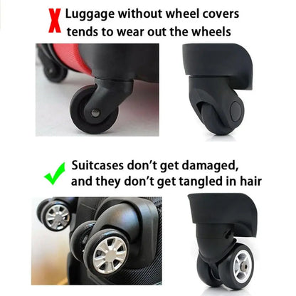 Durable Luggage Wheel Covers 8 Pack