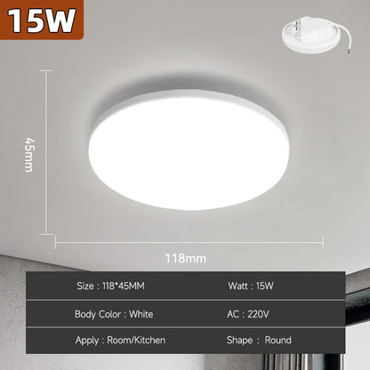 Bright Round LED Ceiling Light 18-72W