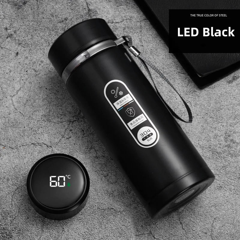 Insulated Stainless Steel Travel Mug with LED Temp Screen