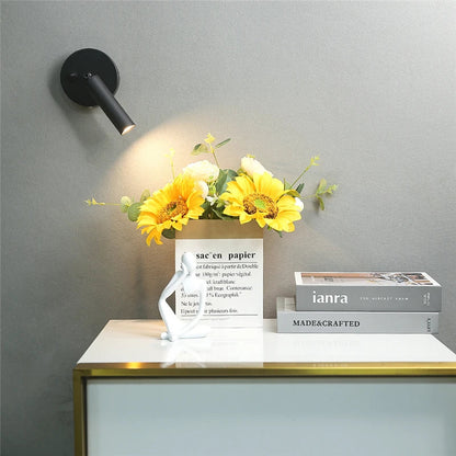 Slim LED Wall Light with Adjustable Arm