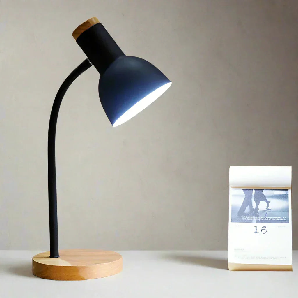 Rustic Wooden Modern LED Table Lamp