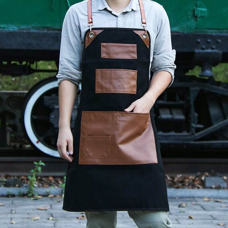 Luxury Genuine Leather Work Apron