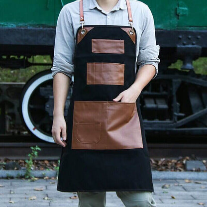 Luxury Genuine Leather Work Apron