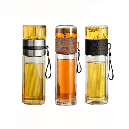 Insulated 2 in 1 Smart Tea Travel Mug Bottle
