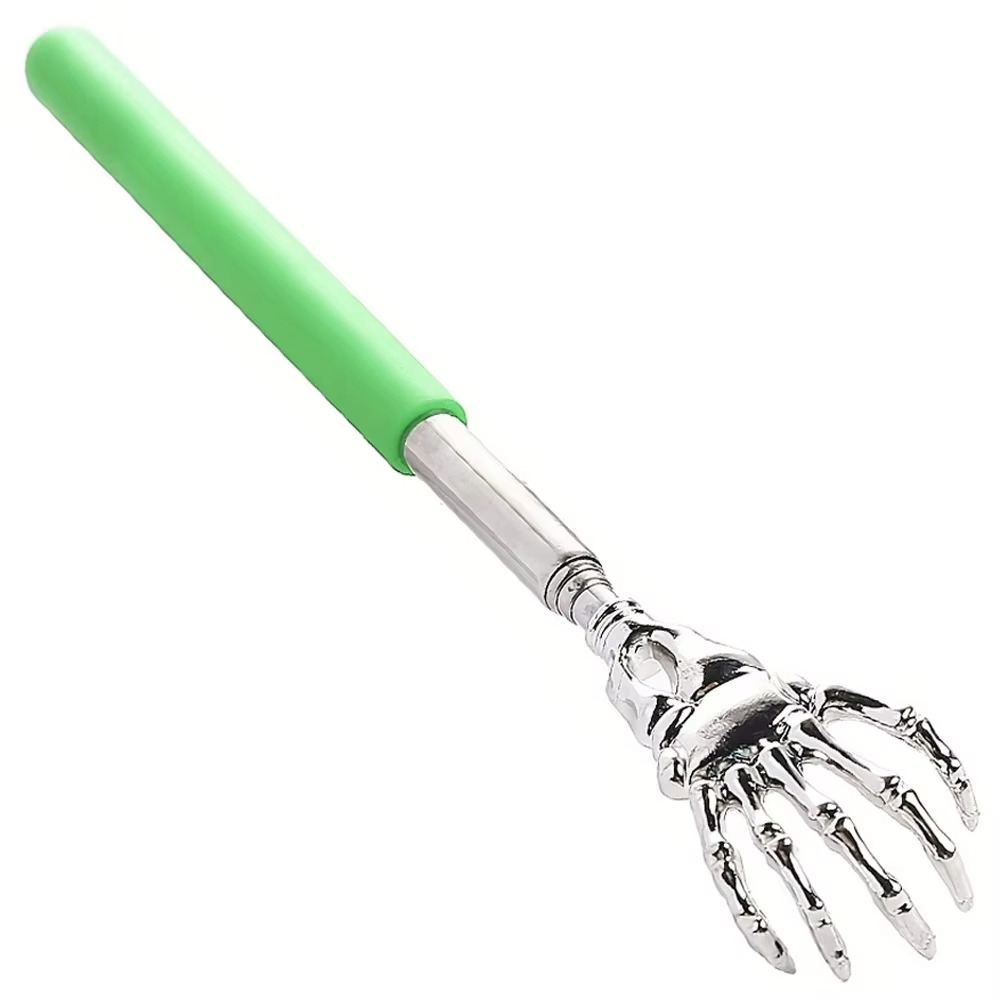 Metal Extendable Back Scratcher and Pet Massager Tool