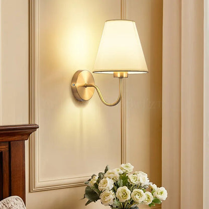 Country Style Textile Wall Light