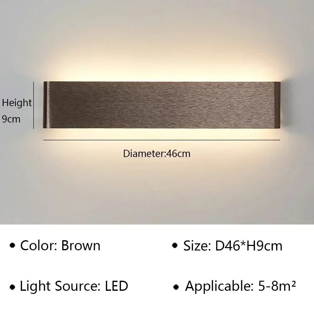 Contemporary LED Wall Light with Soft Warm Glow