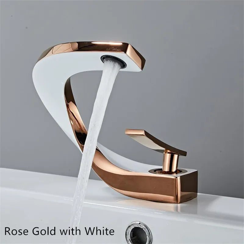 Modern Arc Brushed Nickel Faucet