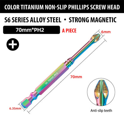 Strong Titanium Magnetic Screwdriver Bit