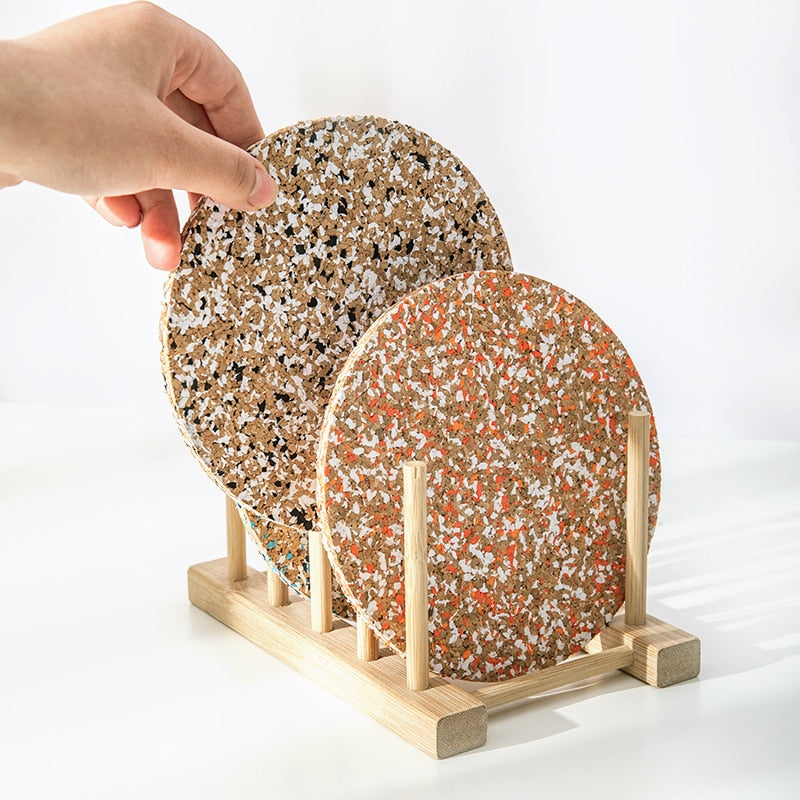 Vibrant Cork Coffee Table Coaster