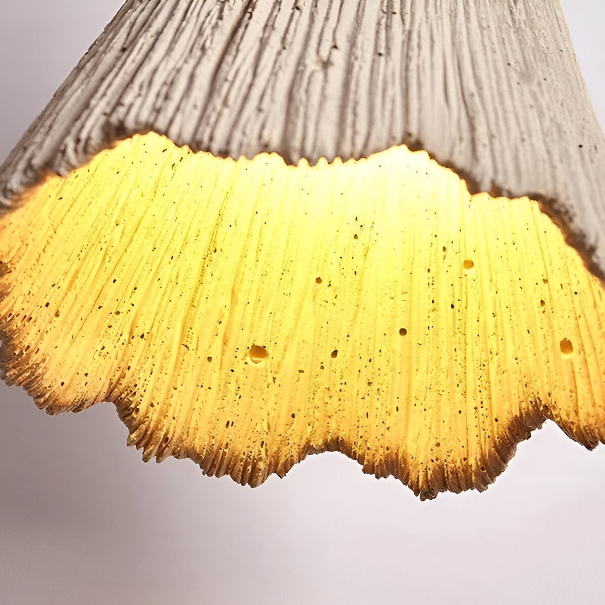 Simple Cream Hanging Pendant Light Fixture