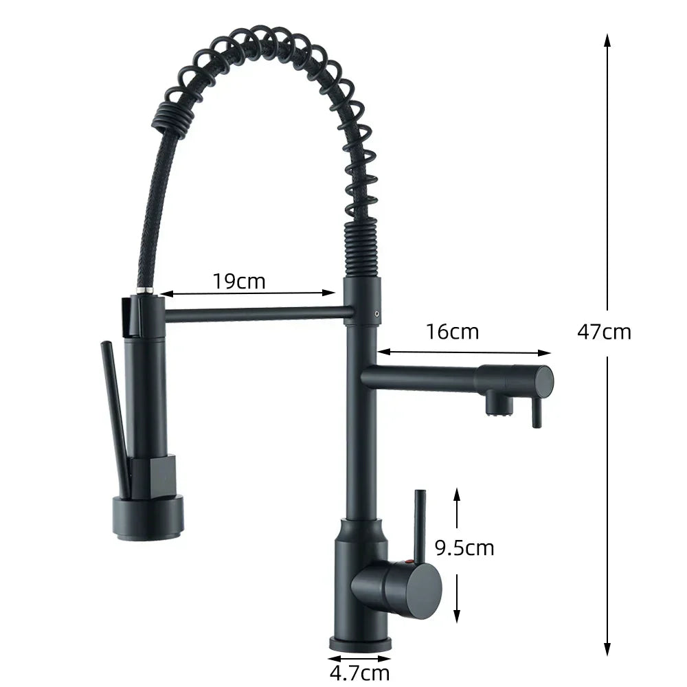 Easy Install Dual Spout Kitchen Faucet